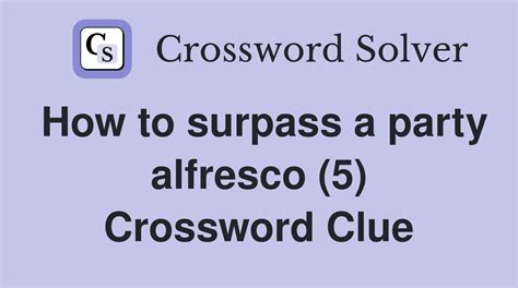 alfresco crossword clue.